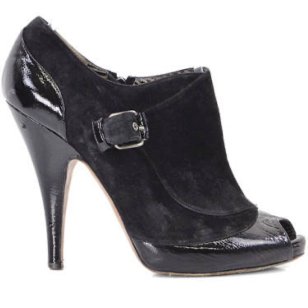Moschino Black Patent Leather Heels